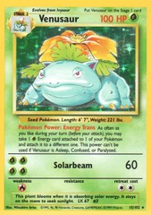 Venusaur - 15/102 - Holo Rare - Unlimited Edition